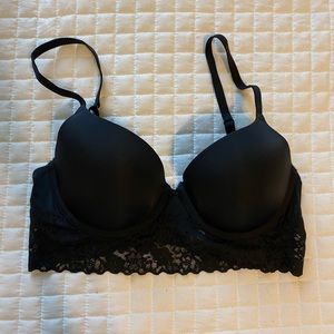 aerie push up black bra